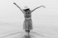 Black and White Beach Portraits