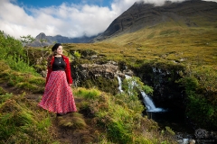 Scottish girl on Isle of Skye