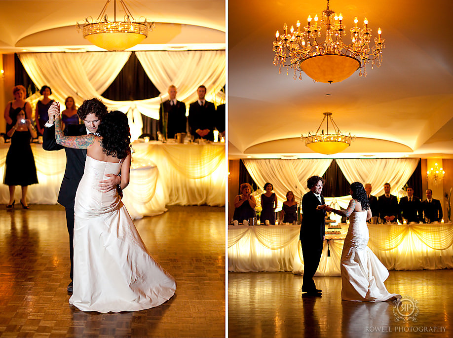 Couple dancing at Renaissance banquet Hall Wedding Mississauga