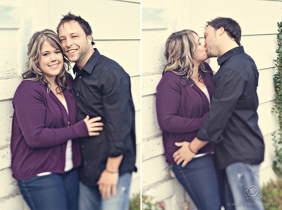 Couple kissing, Jamie & Carey engagement photos