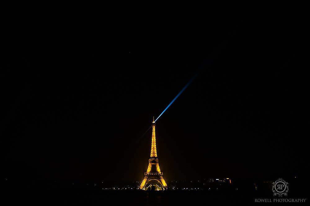 Eiffel tower at night paris