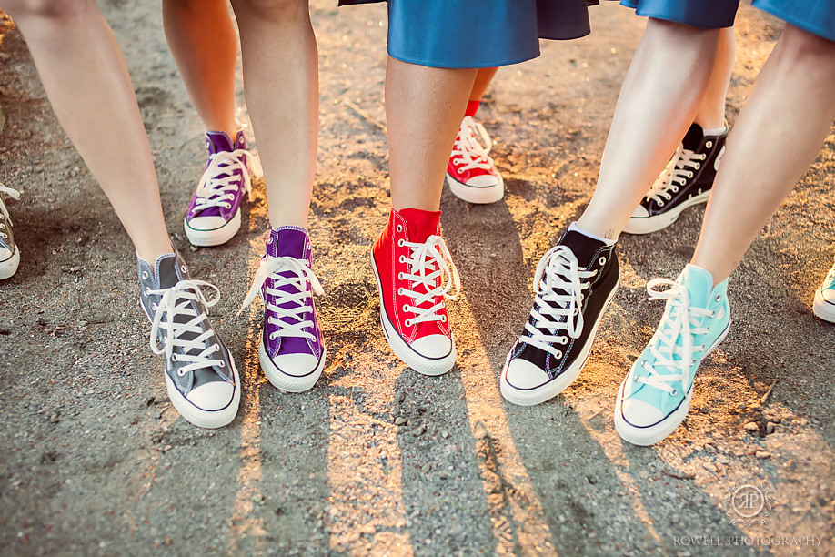 chuck taylors on bridemaids