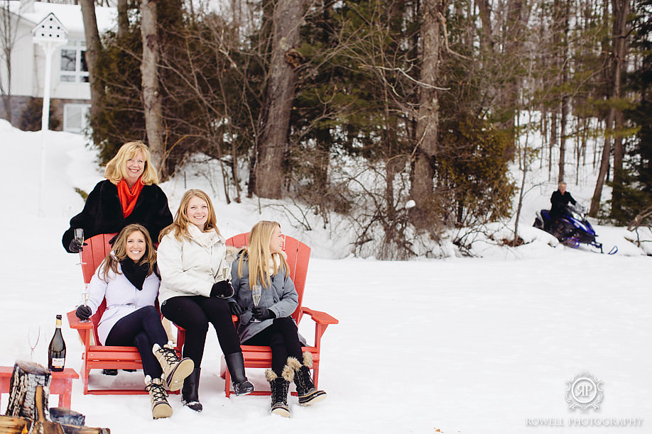 candid girls winter portraits at the cottage