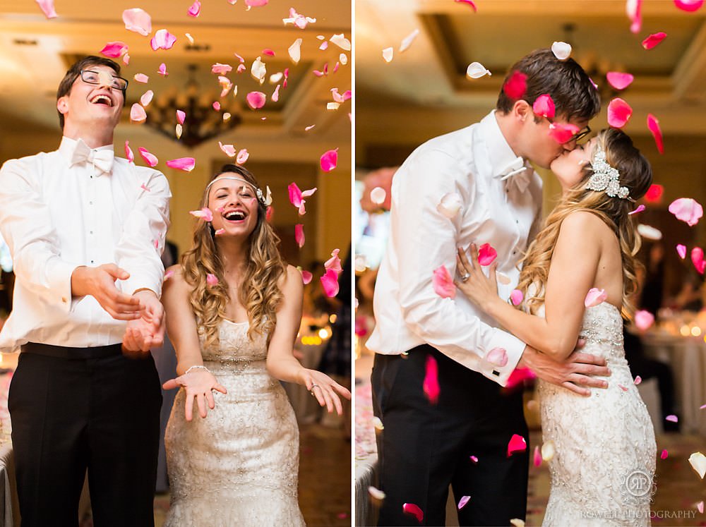 Muskoka photographer captures cute bride and groom at The Rosseau J.W.Marriott Muskoka wedding 