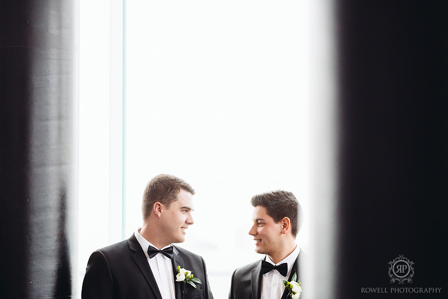 First look, thompson hotel weddings