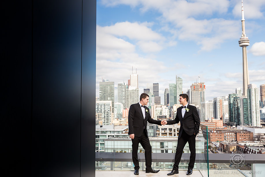 Toronto rooftop Gay wedding