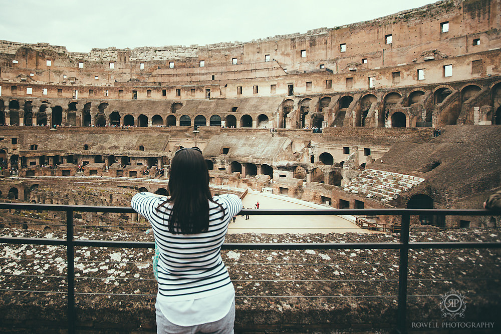 portraits at colesseum in rome italy