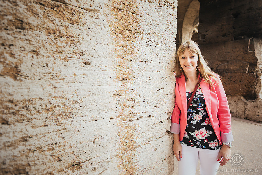 Rome Italy portraits in Ancient colesseum