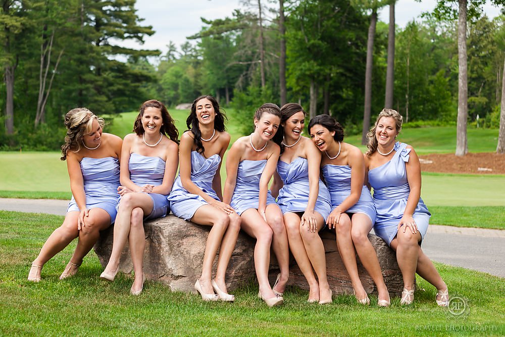 bride-maids-purple-dresses