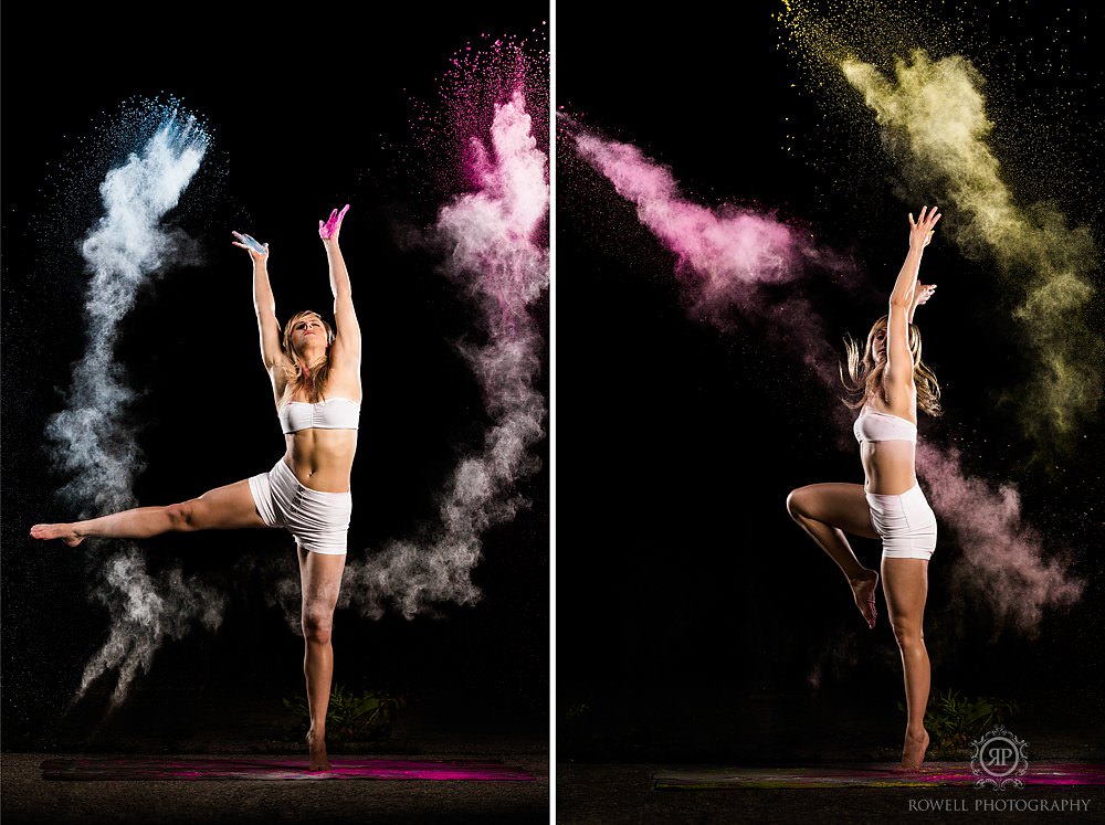 Holi-powder-yoga-photos