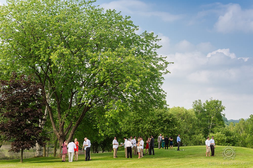 backyard cocktail reception caledon weddings