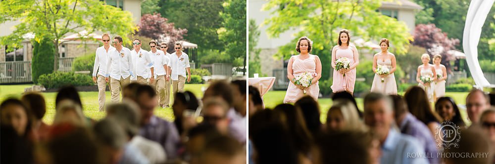 backyard wedding ceremony