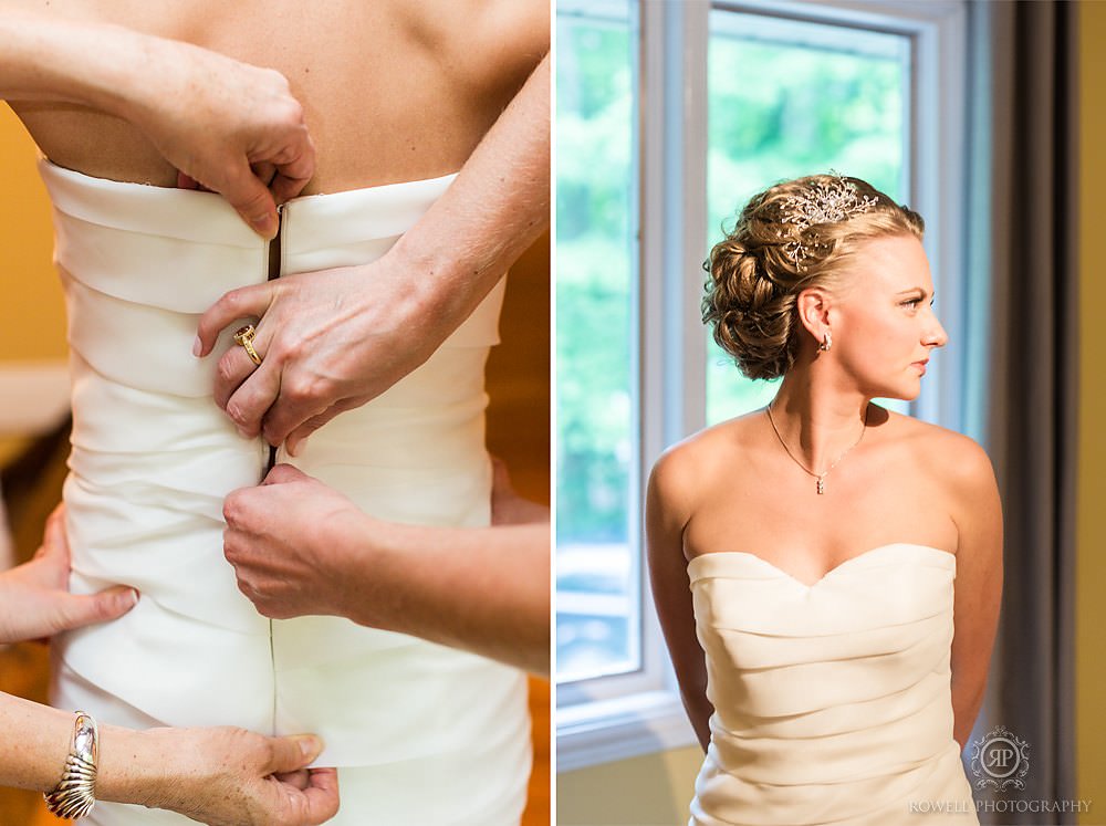 bride getting ready rowell photo