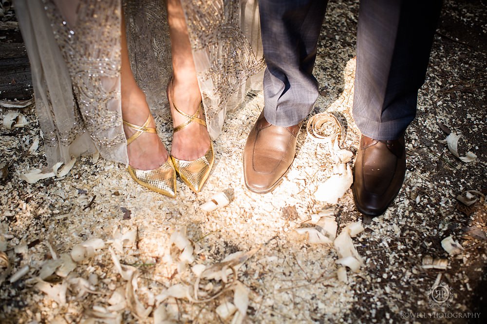 cute gold wedding shoes