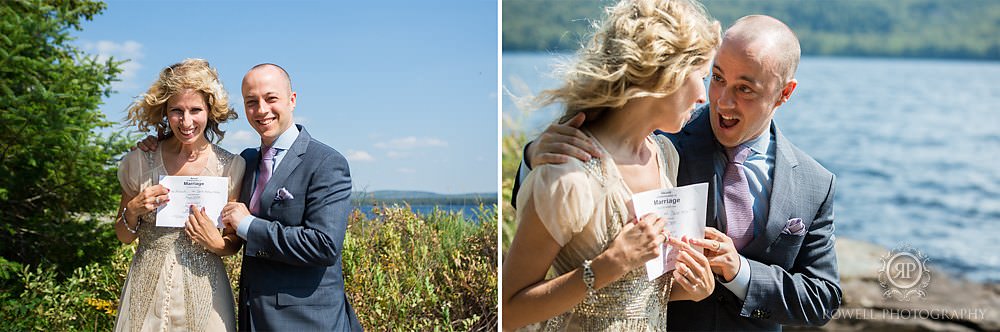 Just married in algonquin park