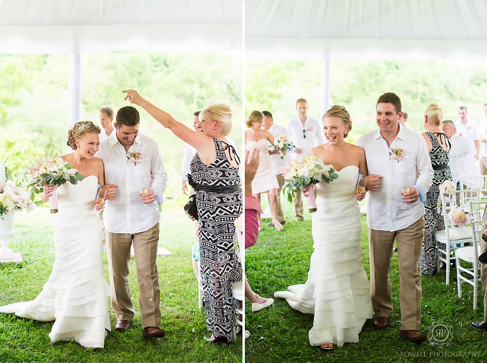 white tent wedding ceremonies canada