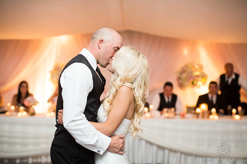 first dance tent wedding muskoka