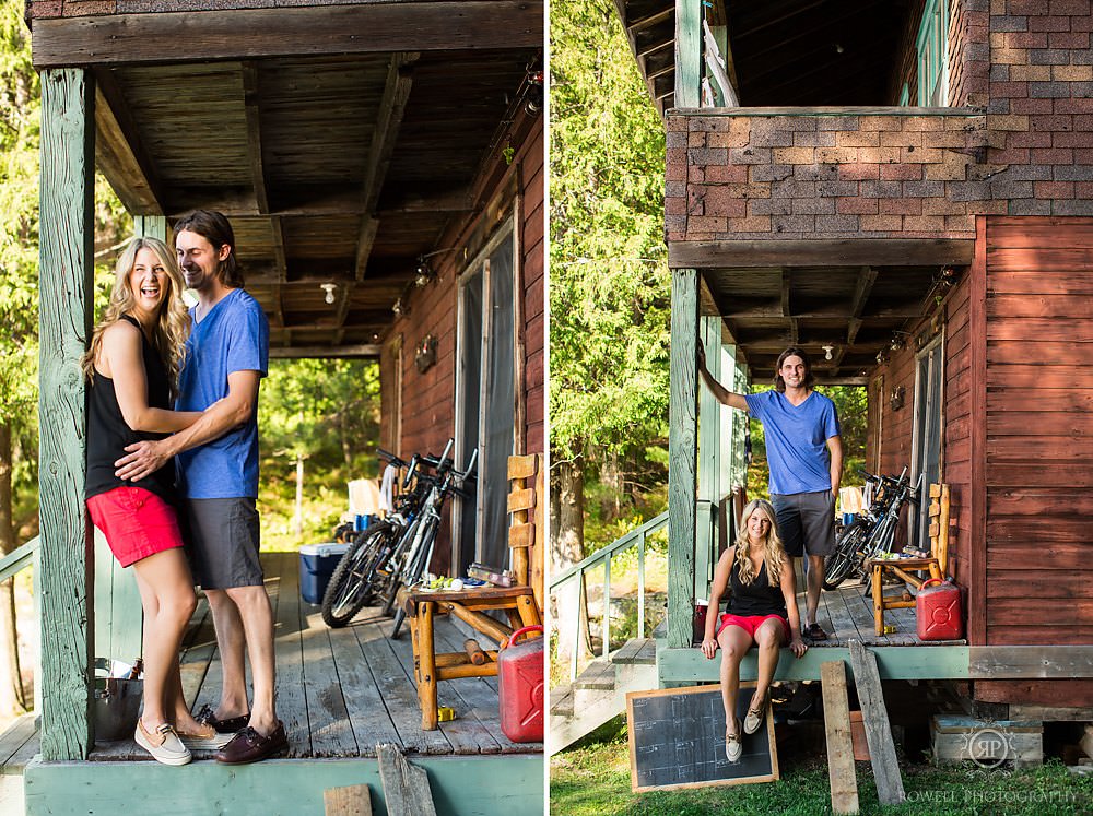 hilarity hall pre-wedding engagement photography muskoka