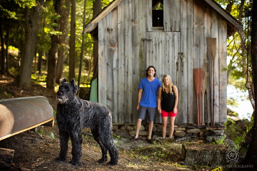 muskoka pre-wedding engagement session