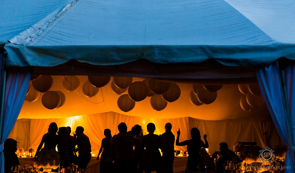 rocky crest resort reception at night