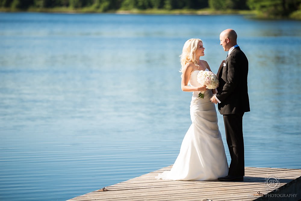 wedding portraits muskoka lake