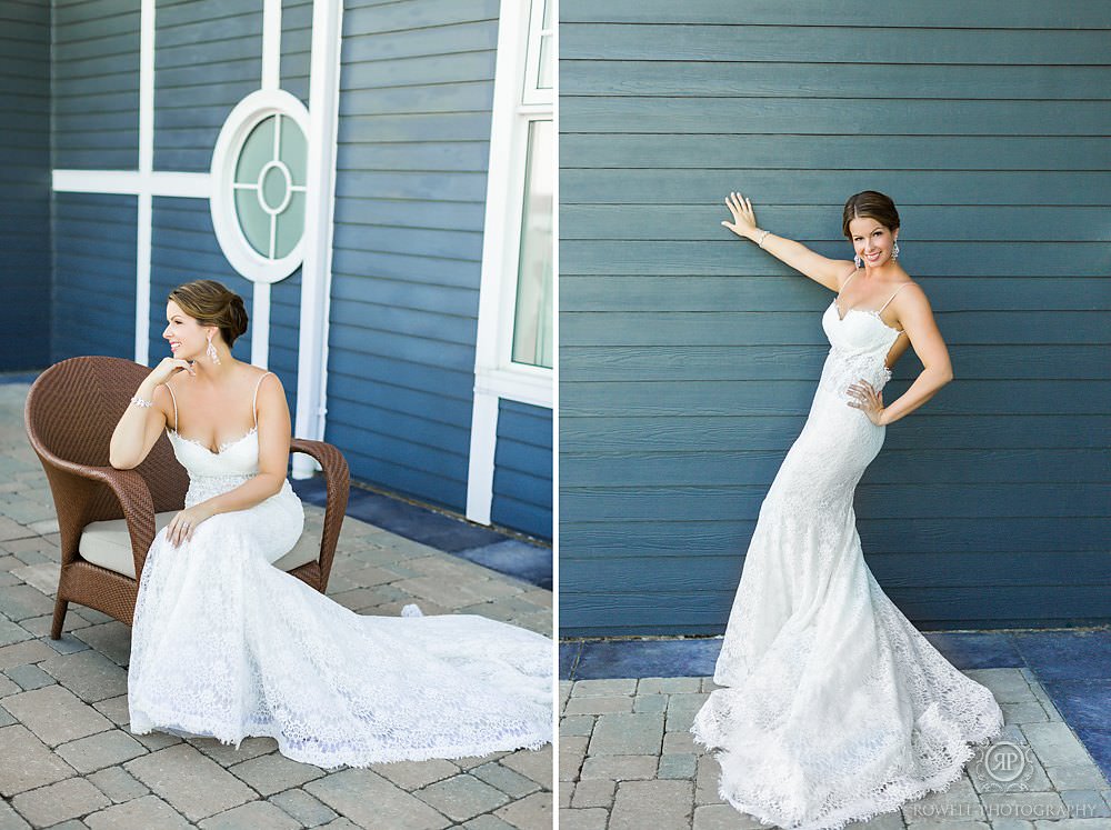 beautiful bridal portraits at Muskoka wedding