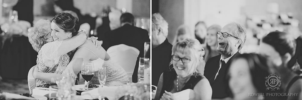 Candid reception moments at jw marriott muskoka