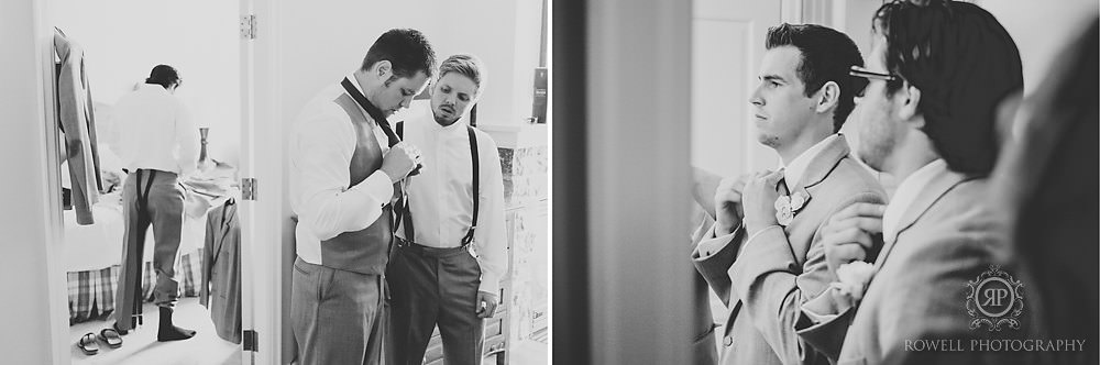 Groomsmen getting ready The Rosseau