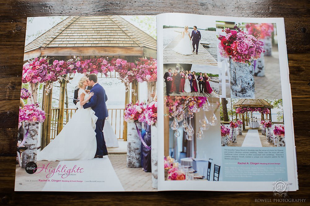 elegant wedding magazine muskoka wedding