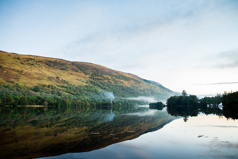 Glengarry castle lake in scotland