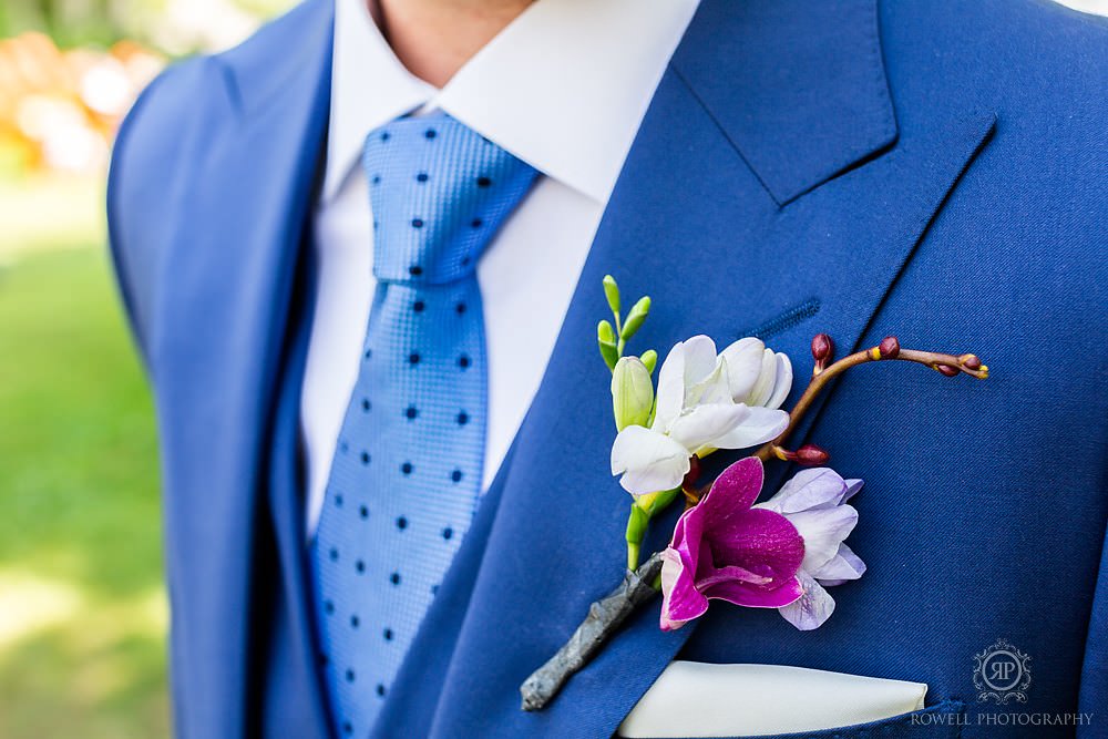 grooms cool blue suit