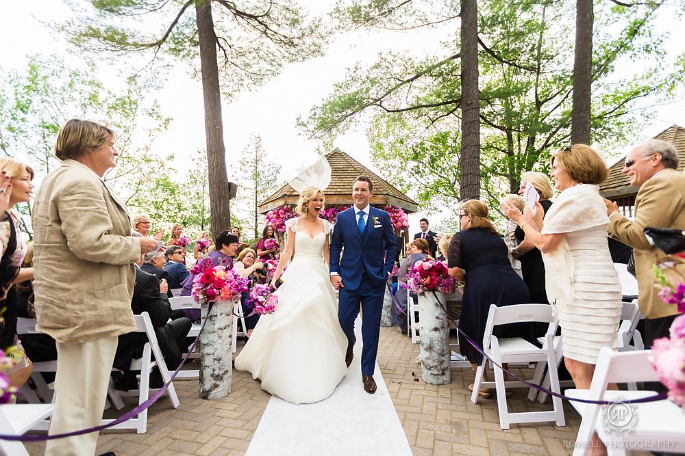 just married at taboo resort muskoka