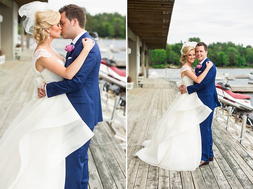 Taboo resort wedding photos on the dock