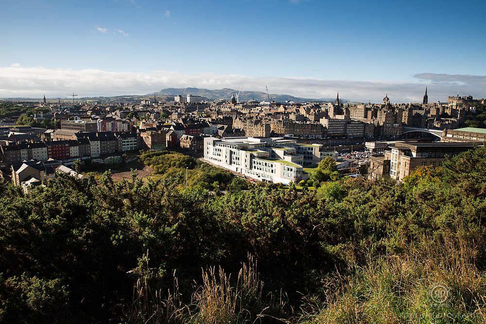 view from calton hill edinburgh scotland