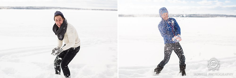 fun winter family portraits session