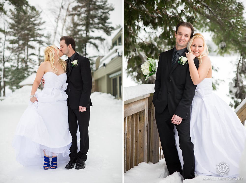 winter wedding muskoka