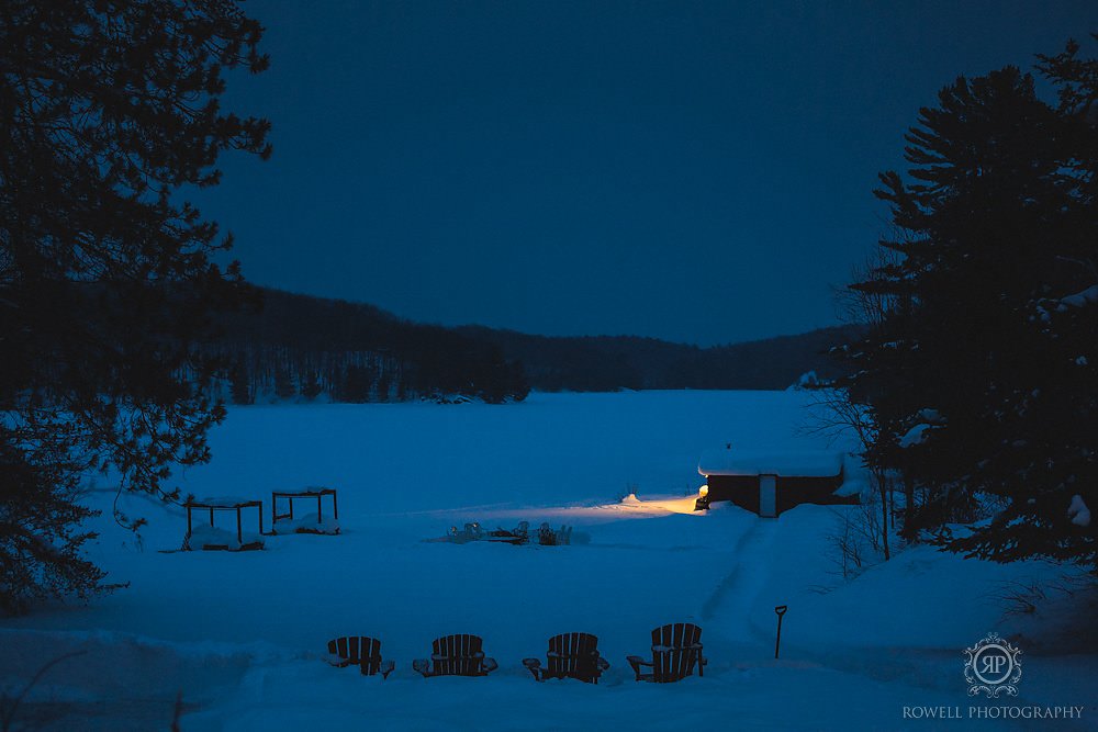 night at Trillium resort muskoka