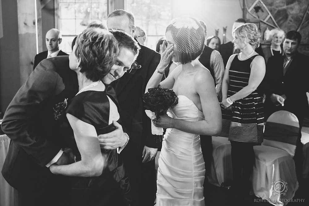 emotional muskoka wedding ceremony