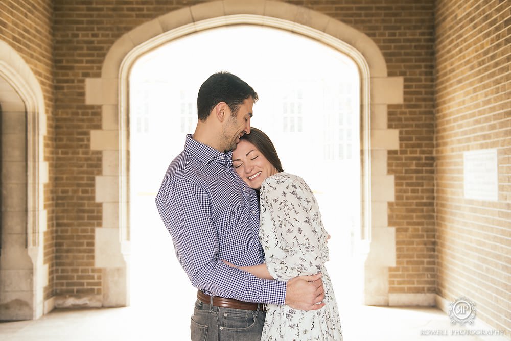 romantic candid engagement session