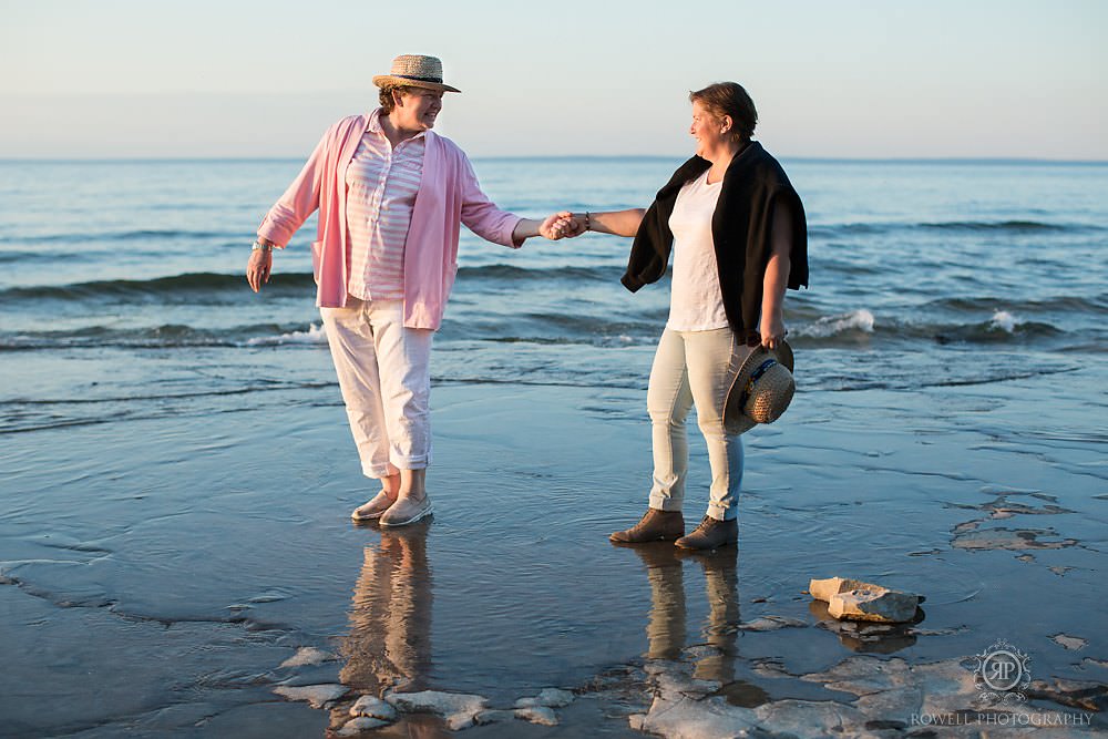 engagement session on georgian bay canada