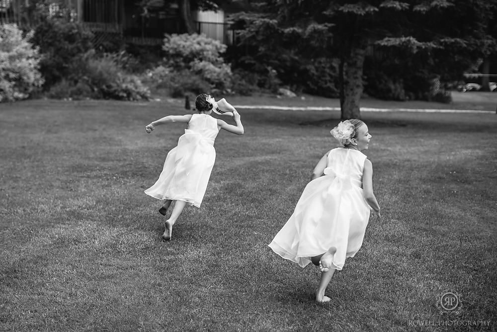 flower girls running around windermere house