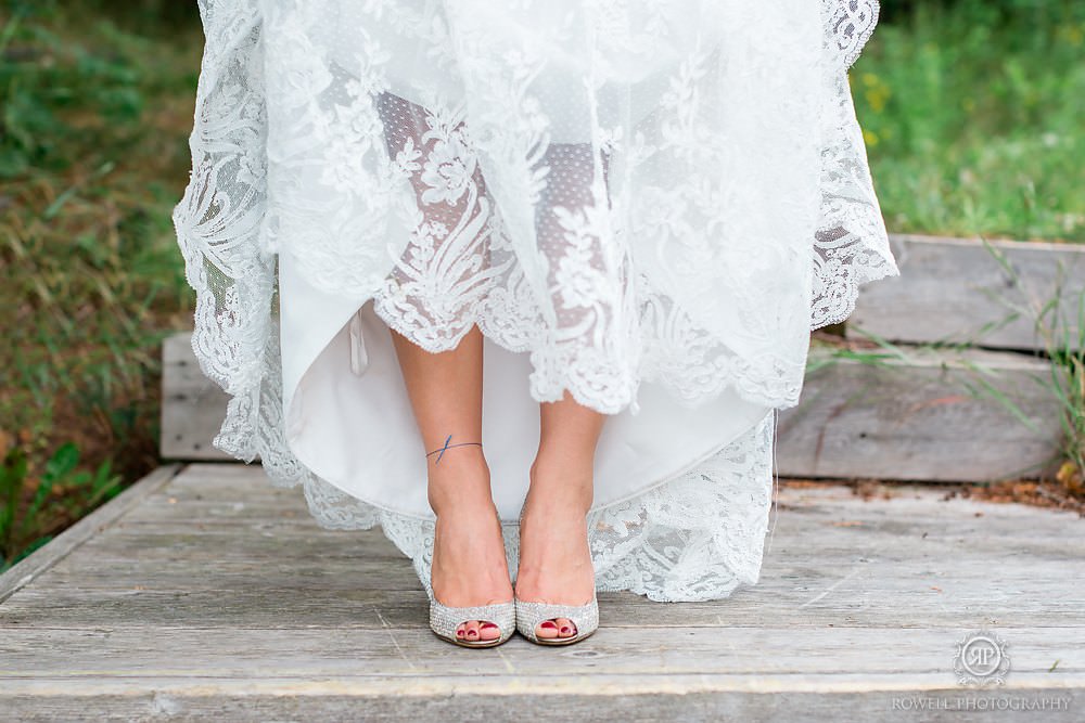 perfect wedding shoes for muskoka wedding