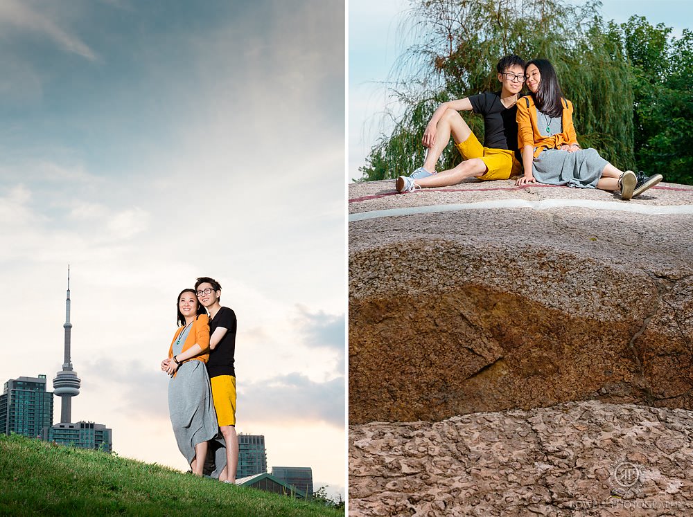 sugar beach toronto engagement