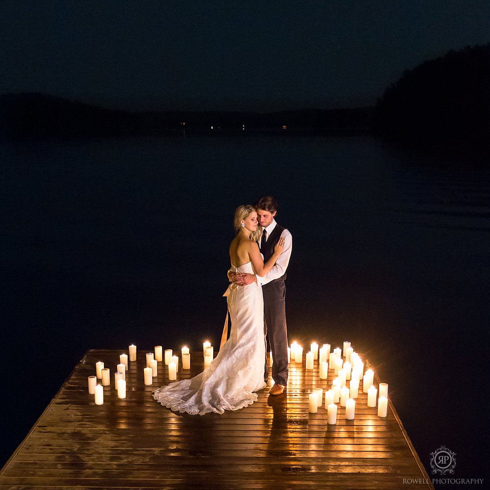 best muskoka wedding photos at night