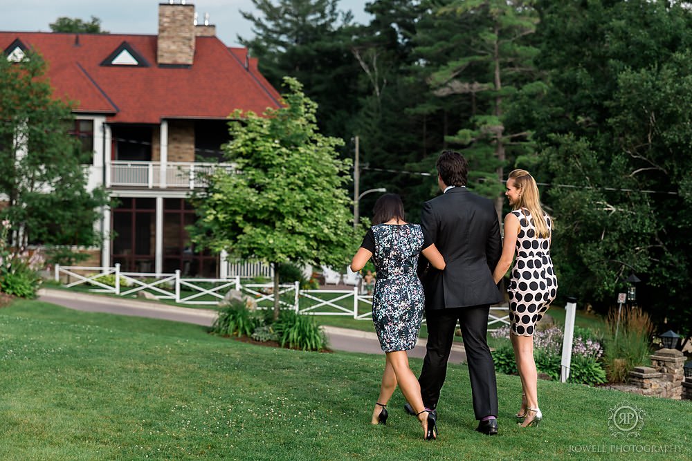 cocktail hour at winderemere house wedding