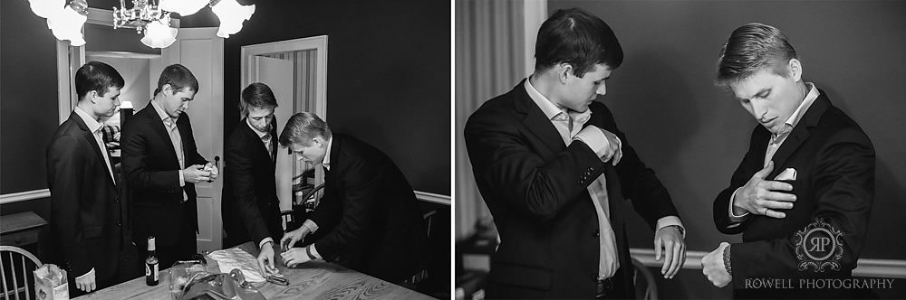 groomsmen getting ready windermere house