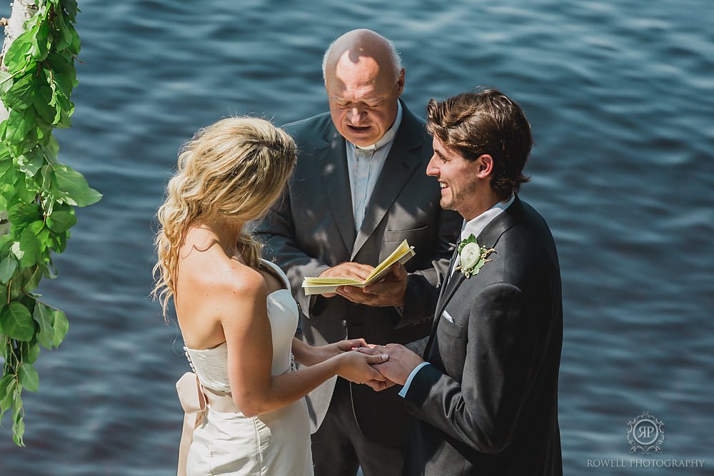 muskoka wedding on the lake