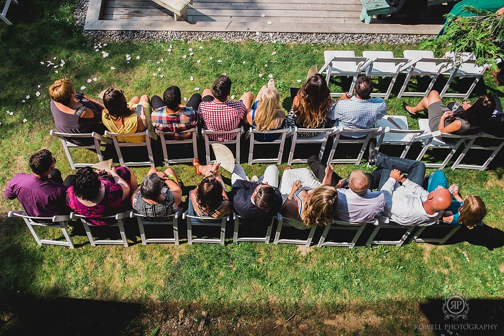 outdoor muskoka cottage wedding