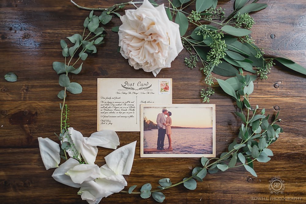 post card wedding invitations