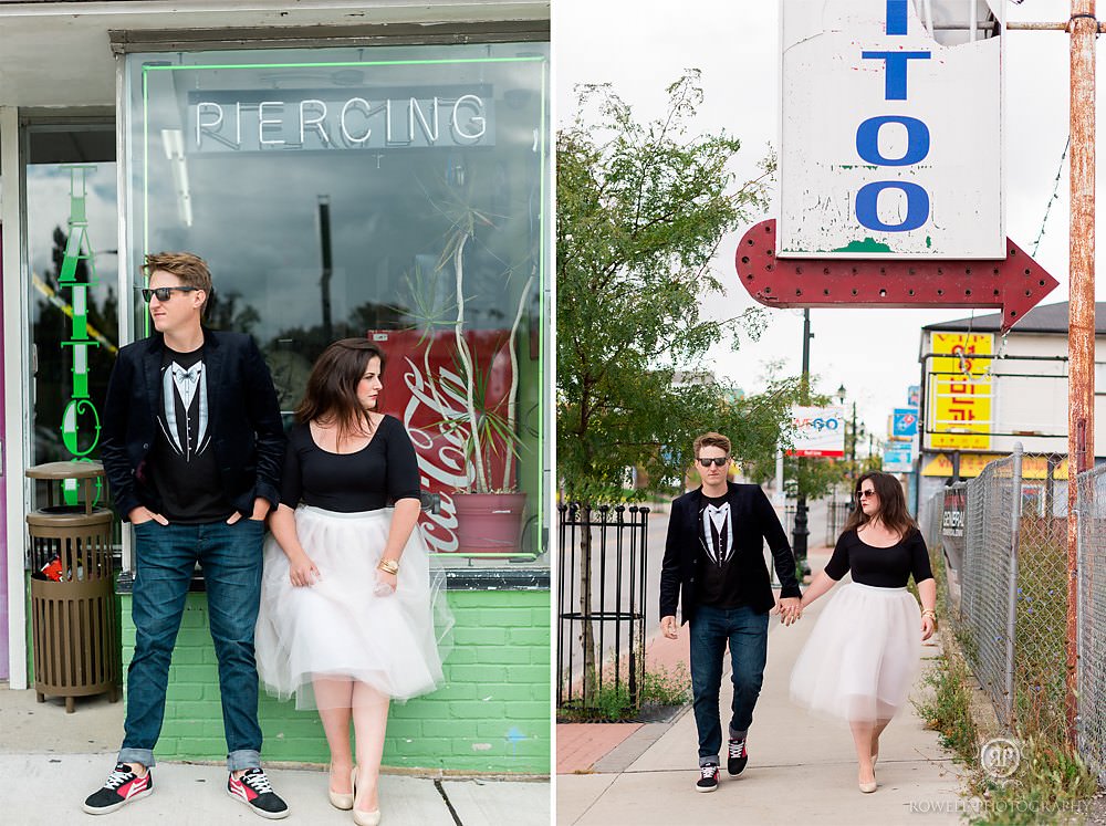 vegas themed engagement session